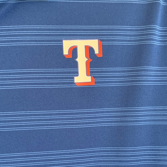 Like New! Texas Rangers Nike Royal Blue Men's Polo Shirt - Picture 2 of 5
